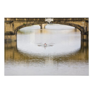 Impression Photo Italie, Florence, Aviron de couple avec