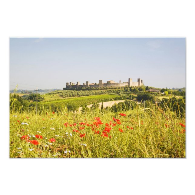 Impression Photo Italie, Monteriggioni, Field View de (Devant)