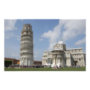 Impression Photo Italie, Pise. La tour penchée de Pise et