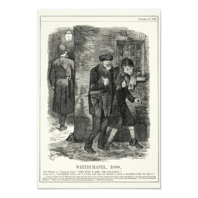 Impression Photo Jack the Ripper - Whitechapel, 1888 (Devant)