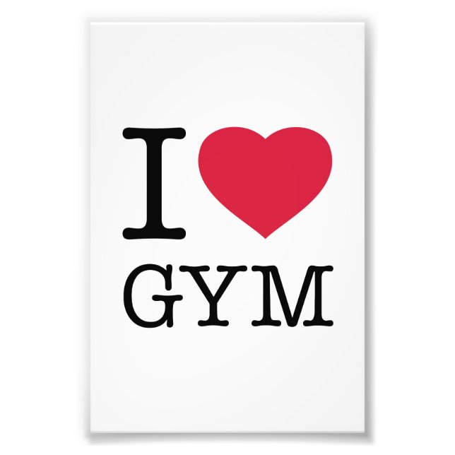 IMPRESSION PHOTO J'ADORE LA SALLE DE GYM (Devant)