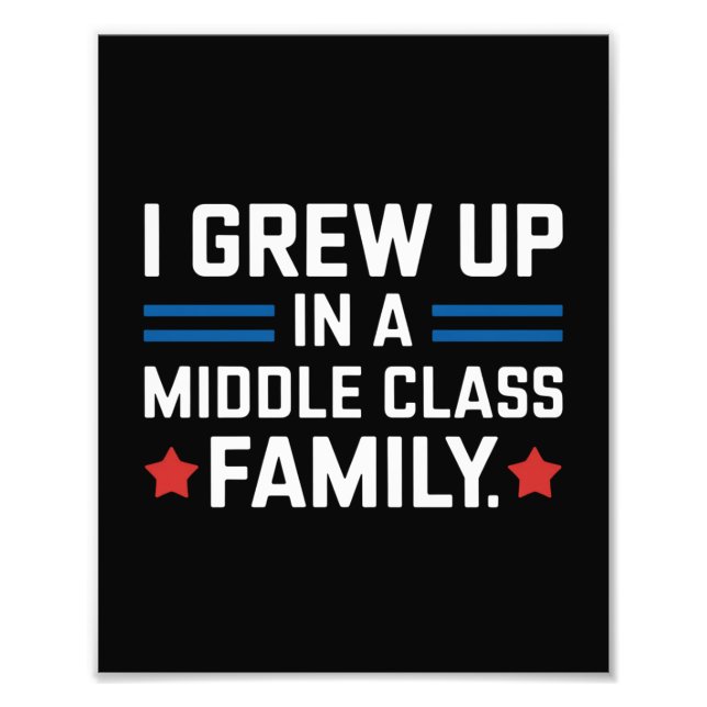 Impression Photo J'Ai Grandi Dans Une Famille De Classe Moyenne Kam (Devant)
