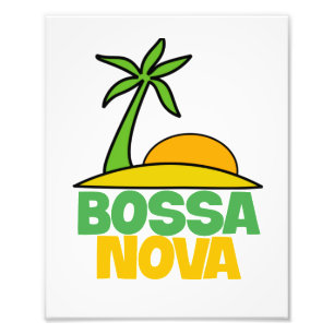 Impression Photo J'aime Bossa Nova cadeau pour les amateurs de musi