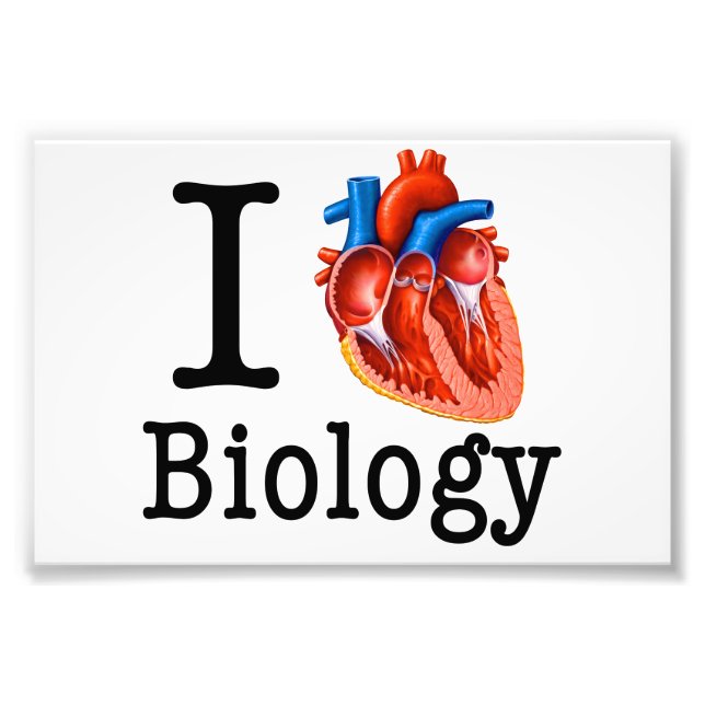 Impression Photo J'aime la biologie (Devant)