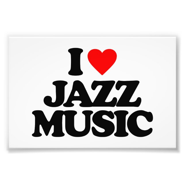 IMPRESSION PHOTO J'AIME LA MUSIQUE JAZZ (Devant)