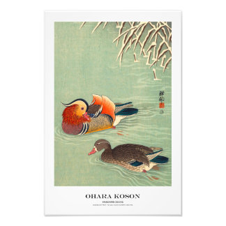 Impression Photo Japanese Art Print - Ohara Koson - Mandarin Ducks