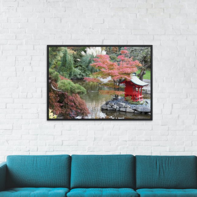 Impression Photo Jardin botanique japonais coloré (In Situ Framed)