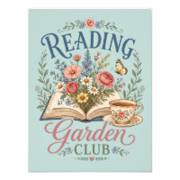 Jardin de lecture Cottagecore Floral Club