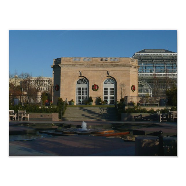 Impression Photo Jardins botaniques à Noël à Washington DC (Devant)