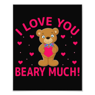 Impression Photo Je T'Aime Faire Beaucoup De Teddy Bear