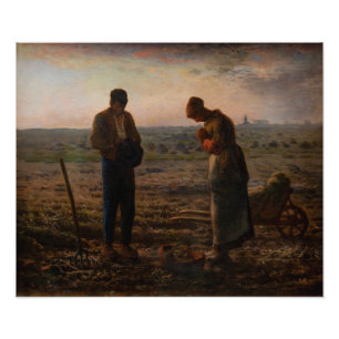 Impression Photo Jean-François Millet - L'Angelus