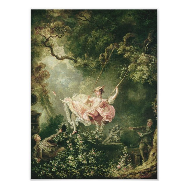 Impression Photo Jean-Honoré Fragonard - La Coupe (Devant)
