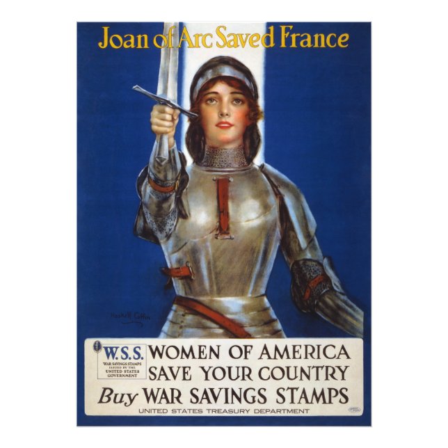 Impression Photo Jeanne d'Arc Première Guerre mondiale Acheter Timb (Devant)