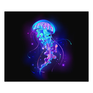 Impression Photo Jellyfish éclatante couleur