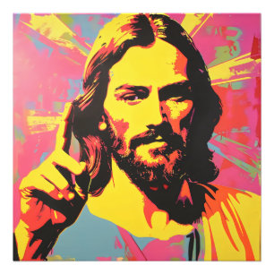 Impression Photo Jésus Christ Pop Art Religion