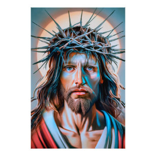 Impression Photo Jésus-Christ porte la couronne d'épines