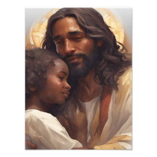 Impression Photo Jésus et bébé Ange