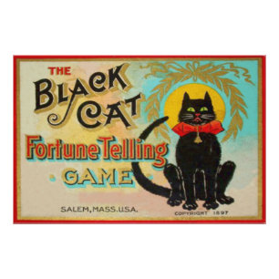 Impression Photo Jeu de divination de chat noir