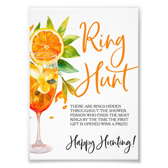 Impression Photo Jeu de l'anneau à la première gorgée d'amour (Devant)