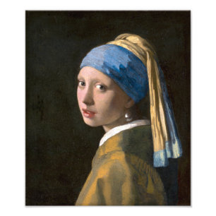Impression Photo Jeune fille au collier de perles Johannes Vermee