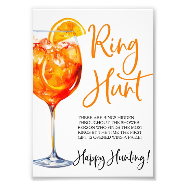 Impression Photo Jeux de l'anneau du premier Spritz (Devant)