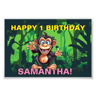 Impression Photo JEUX ENFANTS DE LA jungle ANNIVERSAIRE