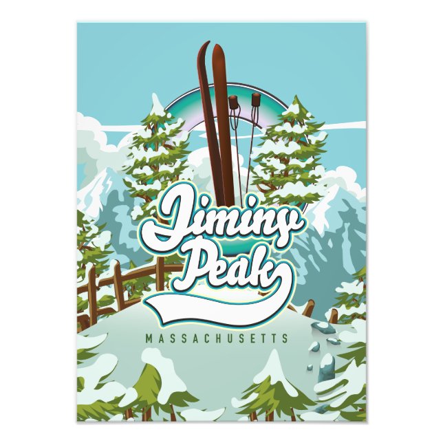 Impression Photo Jiminy Peak massachusetts ski (Devant)