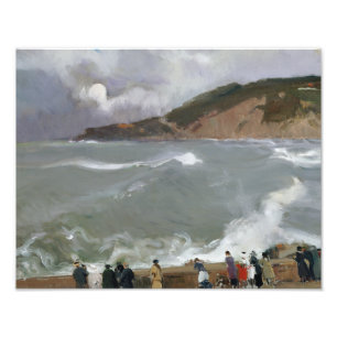 Impression Photo Joaquin Sorolla - Breakwater, San Sebastian