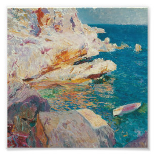 Impression Photo Joaquin Sorolla Y Bastida - Rochers À Javea.