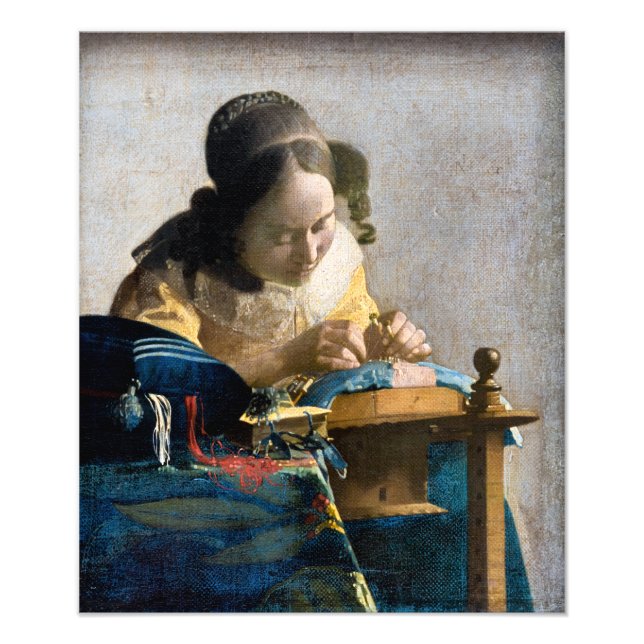 Impression Photo Johannes Vermeer - Le Lacemaker (Devant)