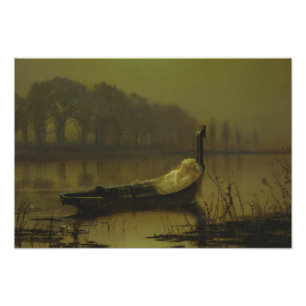 Impression Photo John Atkinson Grimshaw - La Dame de Shalott