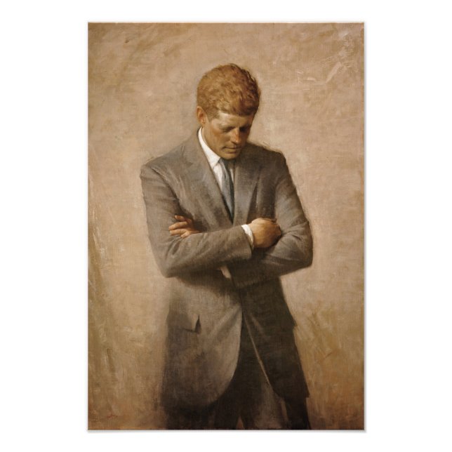 Impression Photo John Kennedy Portrait de la Maison-Blanche préside (Devant)