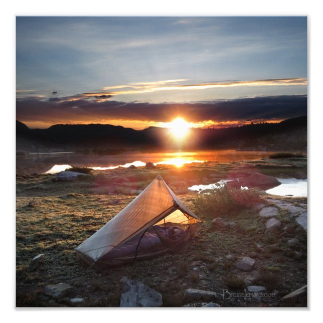 Impression Photo John Muir Trail Camp Sunrise - Sierra Nevada (Devant)
