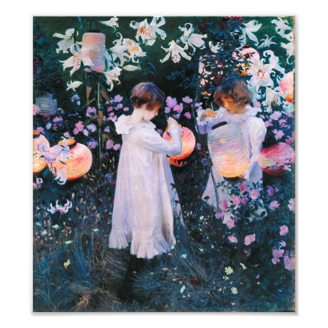 Impression Photo John Singer Sargent Carnation Lily Lily Rose (Devant)