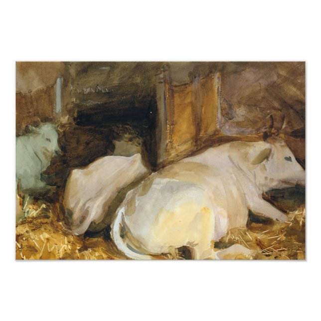 Impression Photo John Singer Sargent - Trois Oxen (Devant)