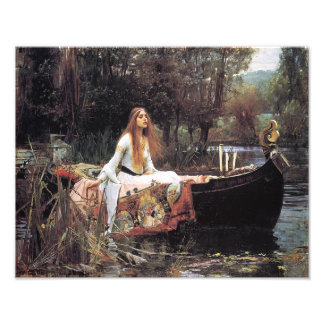 Impression Photo John Waterhouse 1888 "La Dame de Shallot"