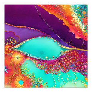 Impression Photo Joli Art De La Plage Abstrait