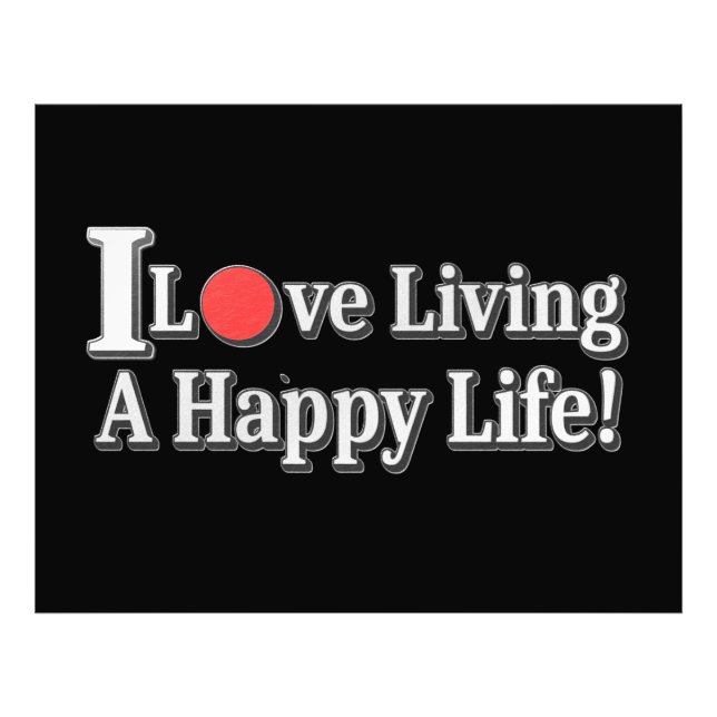 Impression Photo Jolie Conception D'Oeuvres D'Art Sur "Happy Life". (Devant)