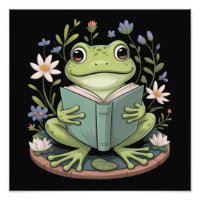 Jolie esthétique de grenouille florale Cottagecore