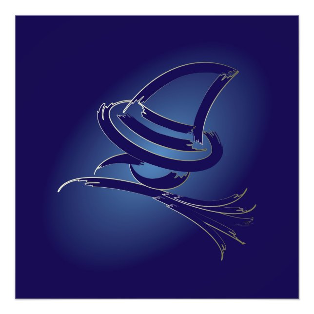 Impression Photo Jolie sorcière Halloween (Devant)