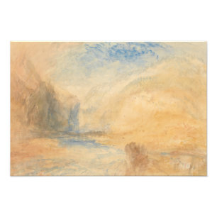 Impression Photo Joseph Mallord William Turner - Paysage de montagn