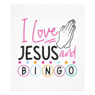 Impression Photo Joueur de Bingo Jésus Foi Chrétien J'aime Jésus Un