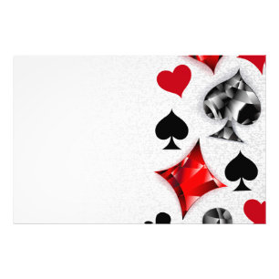 Impression Photo Joueur de poker Joueur de cartes de jouer costumes