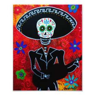 Impression Photo Jour de mariachi de la peinture morte