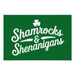 Impression Photo Joyeuse Saint-Patrick Chance Shamrock & Shenanigan