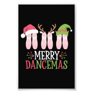 Impression Photo Joyeuses Dancemas Noël Ballet Chaussures Danse