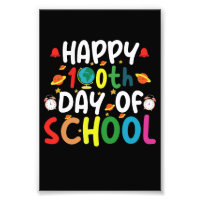 Joyeux 100e Jour d'École Enseignant Élève