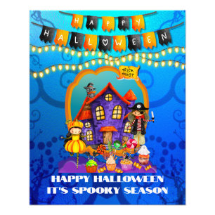 Impression Photo Joyeux déguisement d'Halloween Fête d'enfants Célé