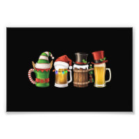 Joyeux Noël Bières Buveur Santa Amateur de Bière 