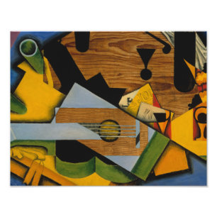 Impression Photo Juan Gris - La vie morte avec une guitare